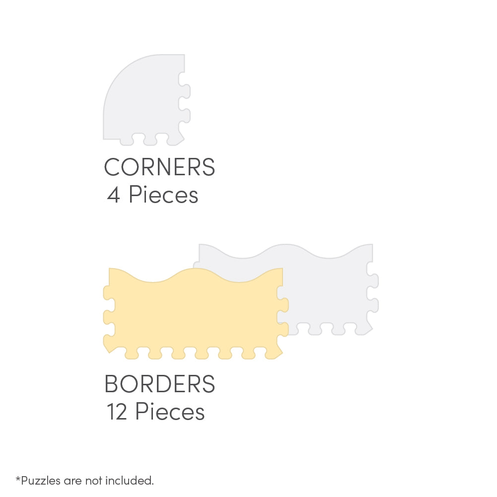 Sunny Tales : Borders & Corners Antibacterial Puzzle (Yellow/White)