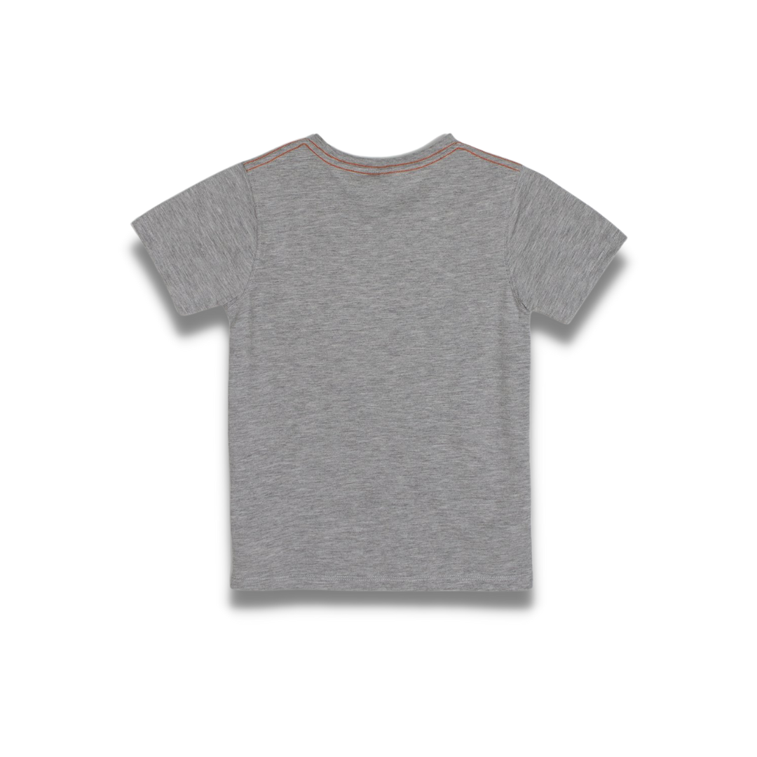Poney Boys Dino Friends Round Neck Short Sleeve Tee