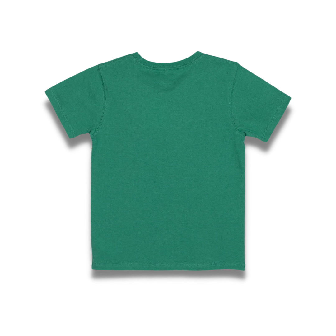 Poney Boys Long Tail Tiger Round Neck Short Sleeve Tee
