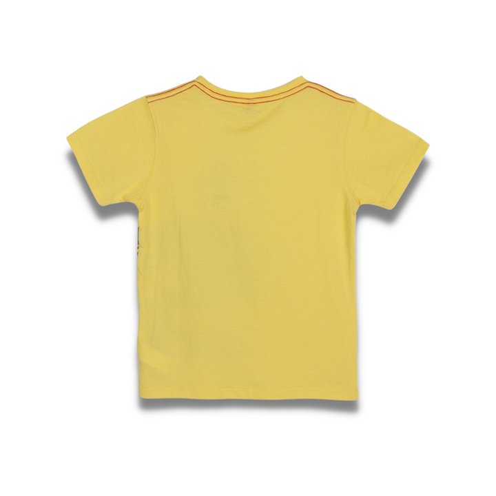Poney Boys Colour Dinosaur Round Neck Short Sleeve Tee