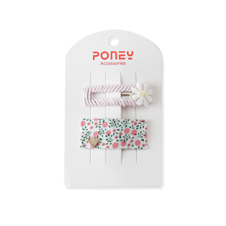 Poney  Pink 2pc Clip Set CTO1-1301