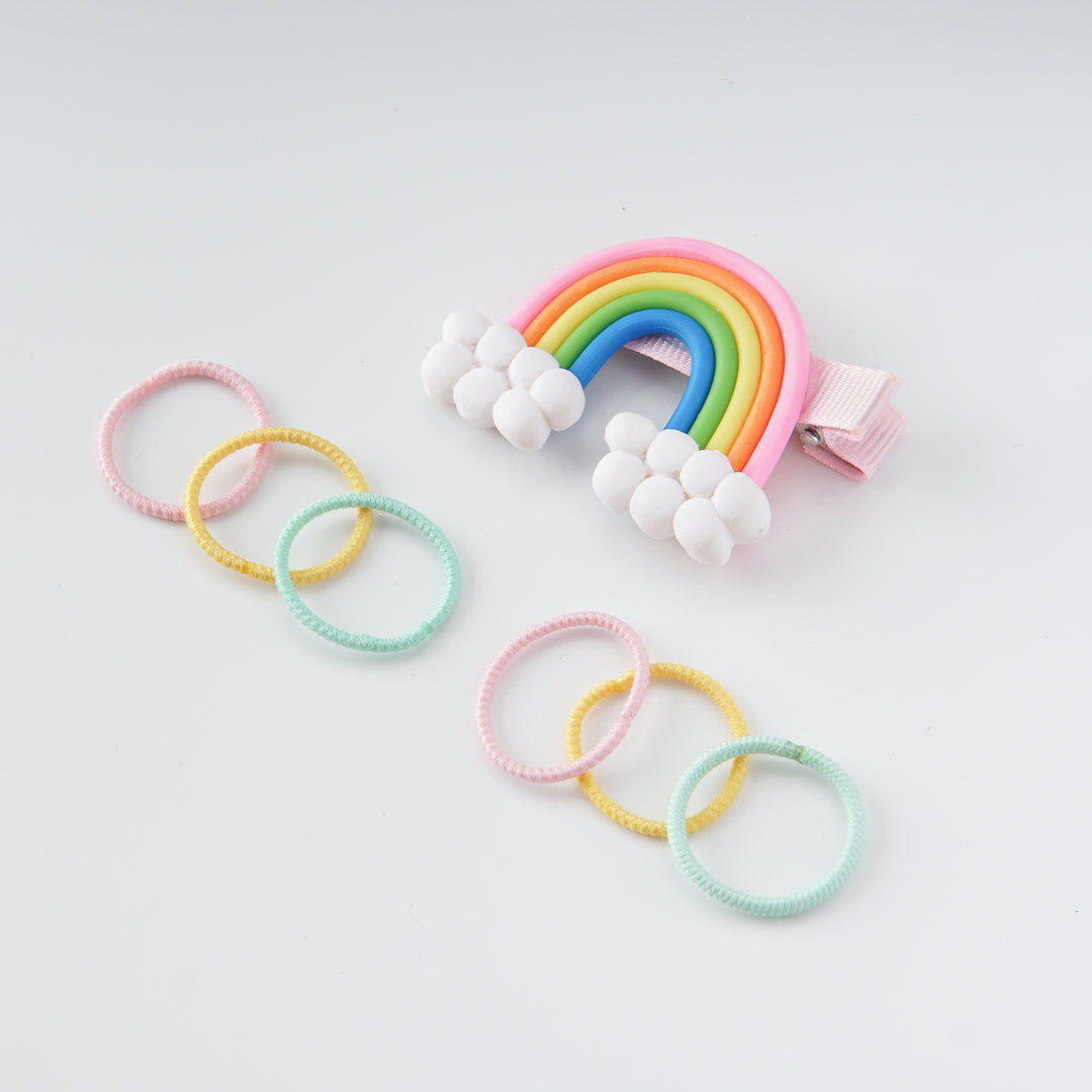 Poney Rainbow Clip and Ties  CTO1-1307