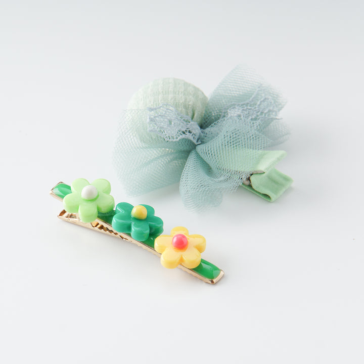 Poney Green Pom Clip Set CTO1-1310