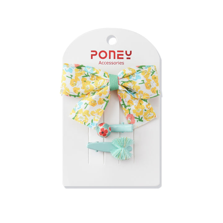 Poney Green and Yellow Midi Clip  CTO1-1901