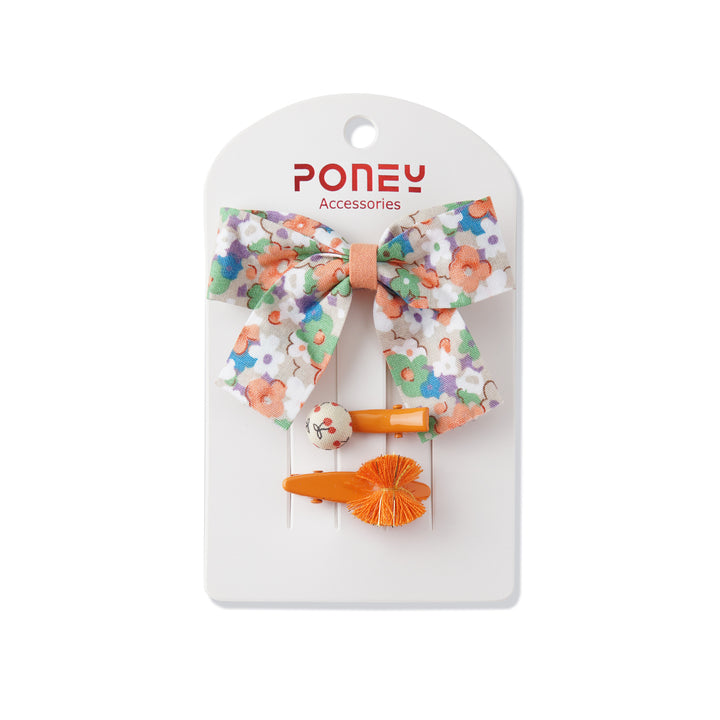 Poney Orange Floral Midi Set CTO1-1905