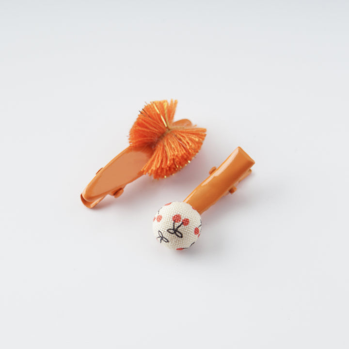 Poney Orange Floral Midi Set CTO1-1905