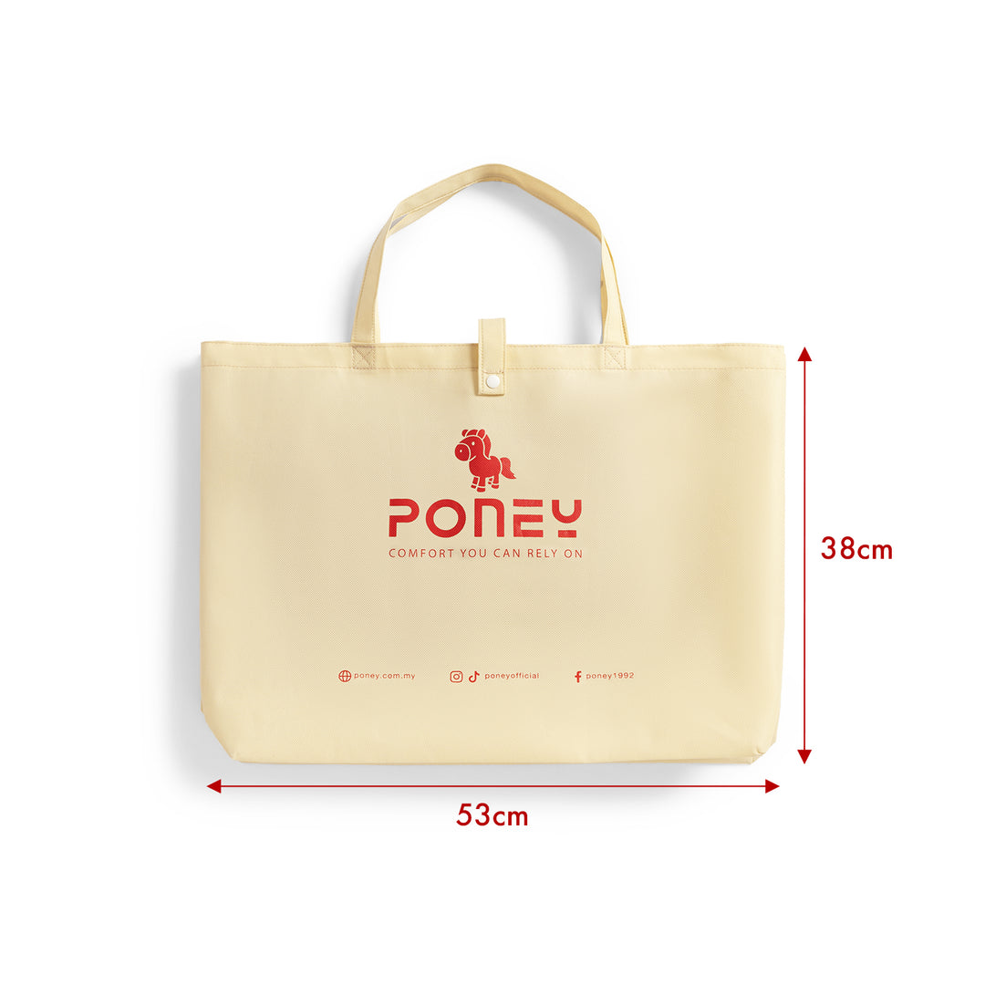 Poney Foldable Bag Beige Color