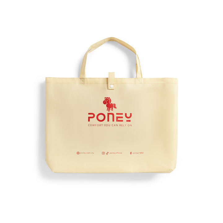 Poney Foldable Bag Beige Color