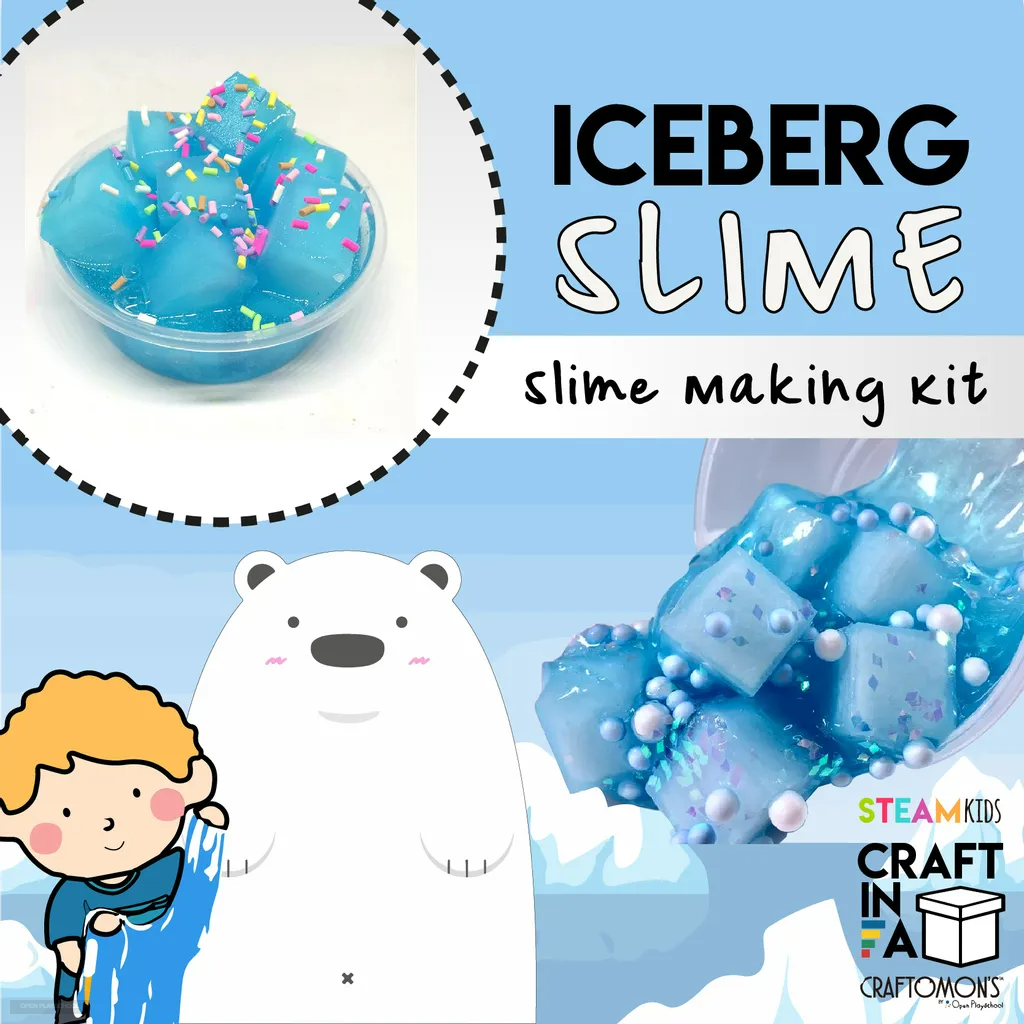 Jelly Cube Slime Making Kit (Blue)