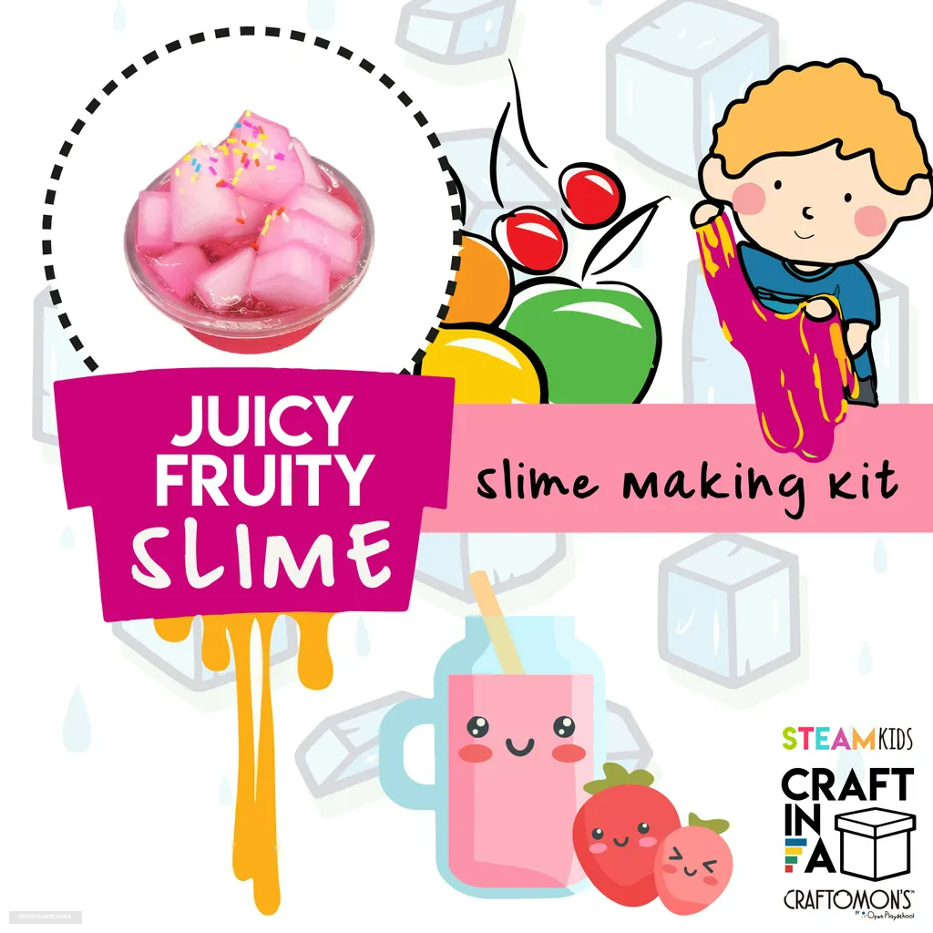 Jelly Cube Slime Making Kit (Pink)