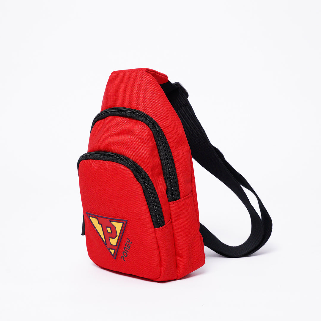 Poney Boys Red Poney Logo Sling Bag KB016