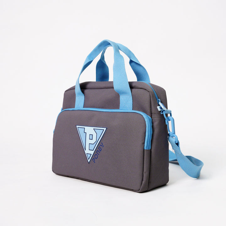 Poney Boys Grey Poney Logo Tuition Bag KB022