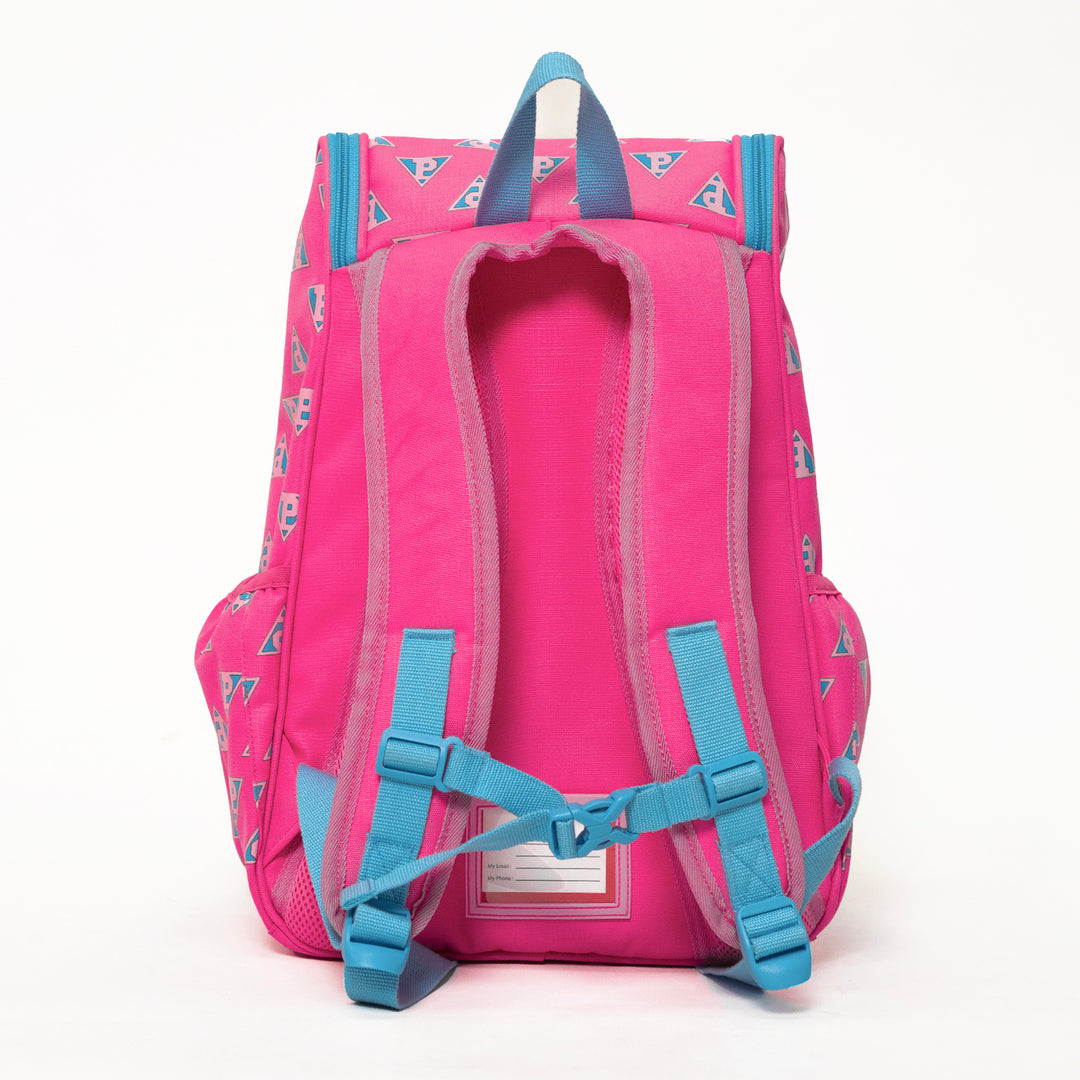 Poney Girls Pink Poney Logo 16" Full Print Backpack Bag KG001