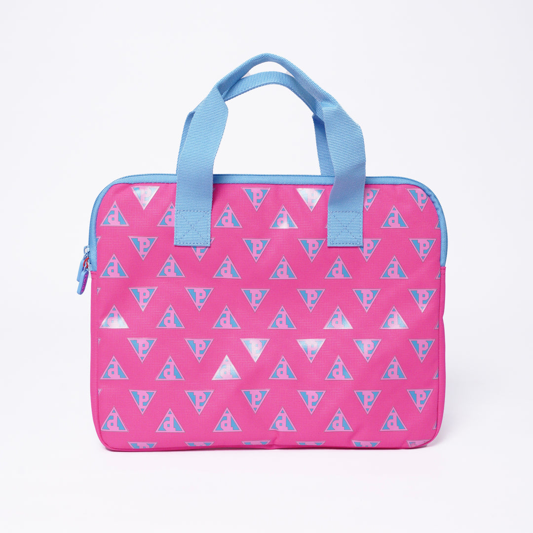 Poney Girls Pink Poney Logo Full Print Tuition Bag KG003