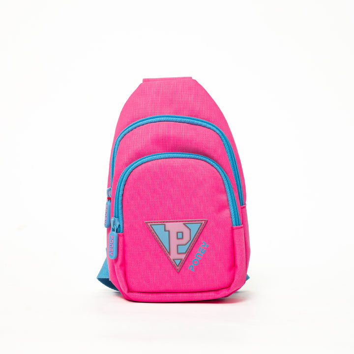 Poney Girls Pink Poney Logo Sling Bag KG012