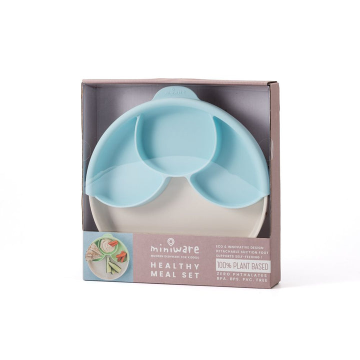 Miniware Healthy Meal Set (PLA Series) - Vanilla + Aqua