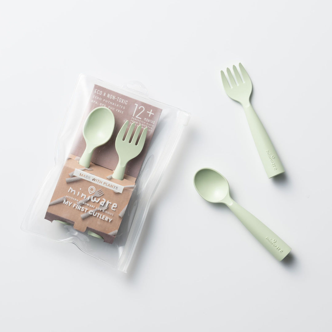 Miniware MY FIRST! Cutlery Set (PLA Series) - Key Lime