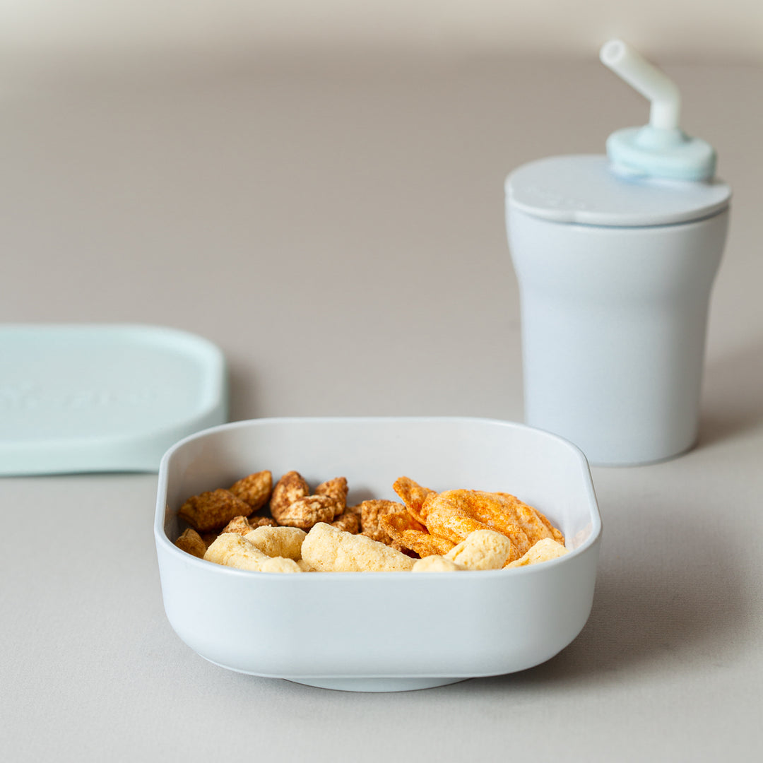 Miniware Sip & Snack Set (PLA Series) - Aqua + Aqua
