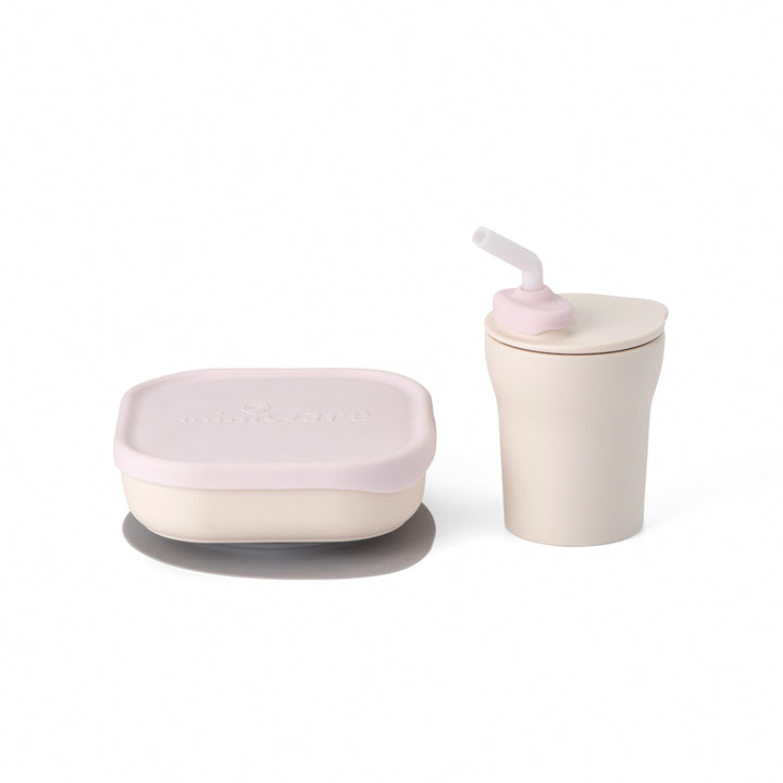 Miniware Sip & Snack Set (PLA Series) - Cotton Candy