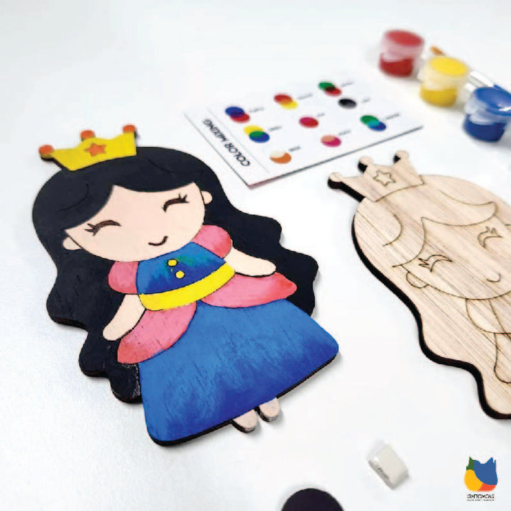 Wooden Princess Painting Kit