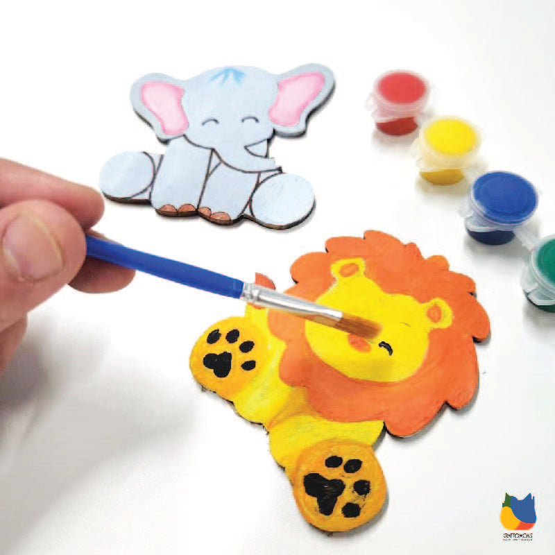 Wooden Animal Painting Kit (Pack of 2)