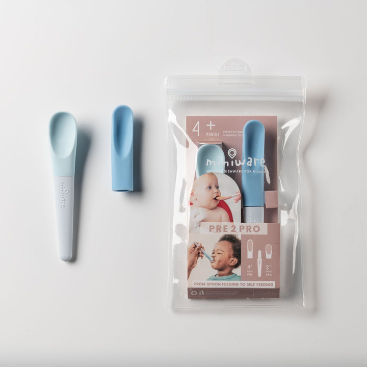 Miniware Pre2Pro Feeding Spoon - Blue Banana