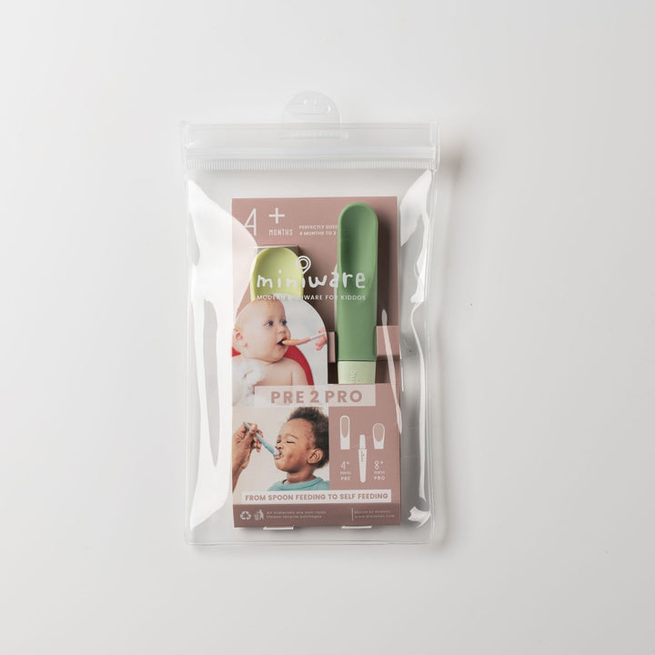 Miniware Pre2Pro Feeding Spoon - Green Energy