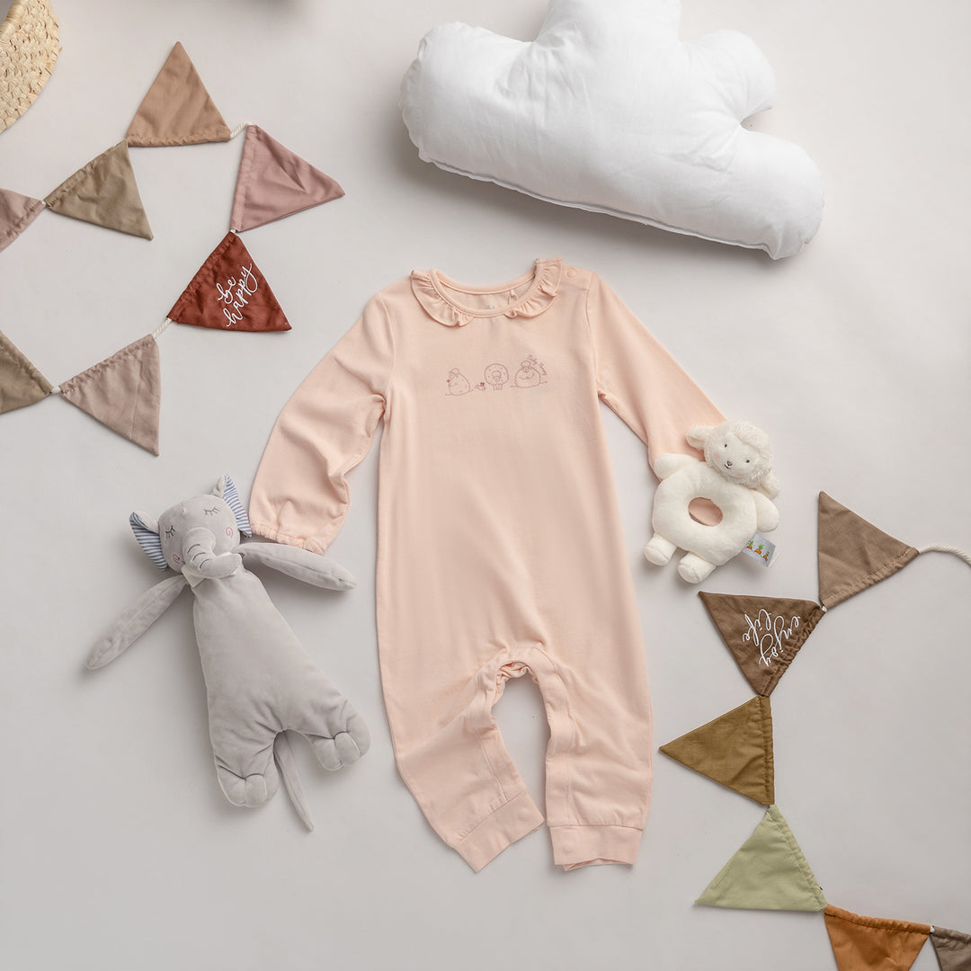 Poney Essential Little Sheep with Elasticated Sleeve Sleepsuit