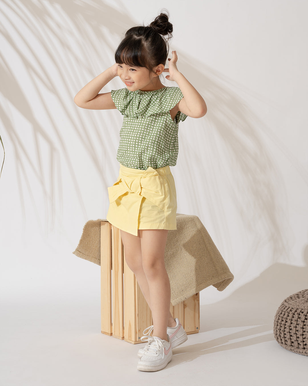 Poney Girls Skorts with Knot Details