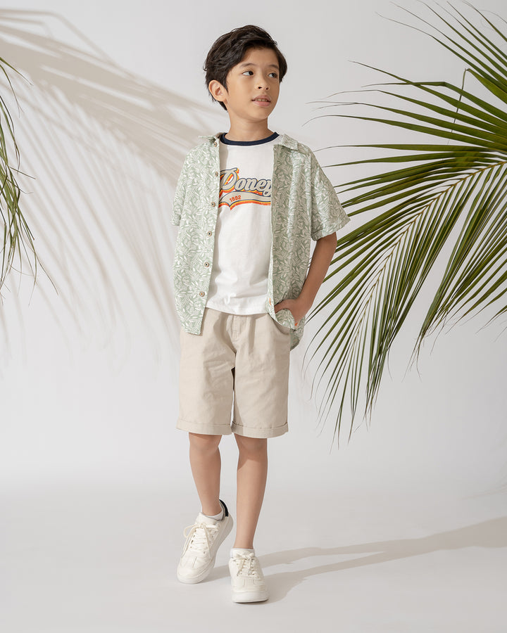 Poney Boys Hawaii Colour Short Sleeve Shirt