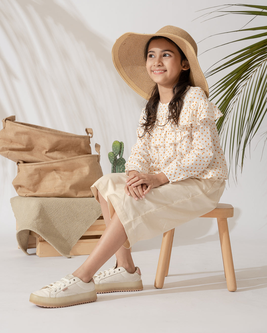 Poney Girls Paper Bag Pants