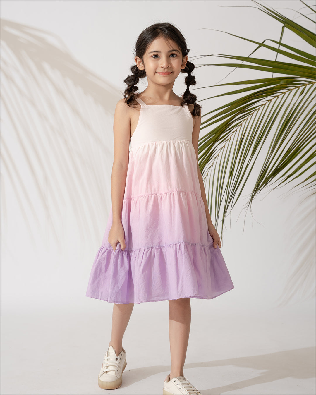 Poney Girls Dip Dyed Spaghetti Dress