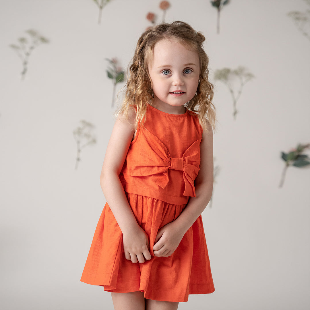 Poney Girls Dress with Ribbon