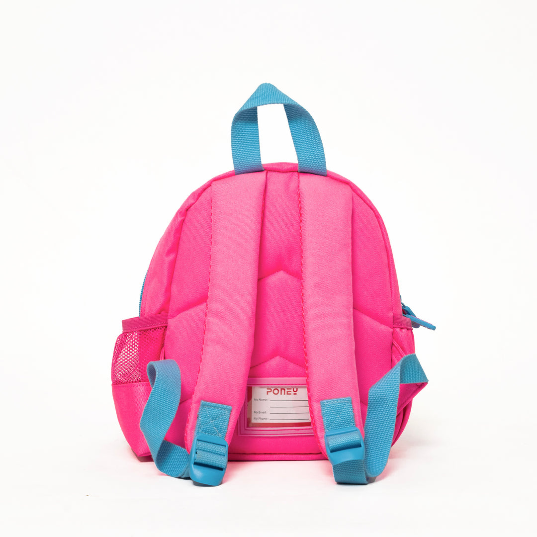 Poney Girls Pink Poney Logo Full Print 10'' Backpack Bag TG001