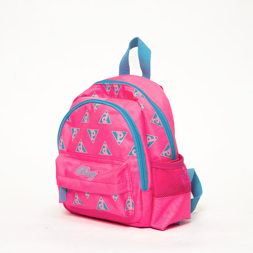 Poney Girls Pink Poney Logo Full Print 10'' Backpack Bag TG001