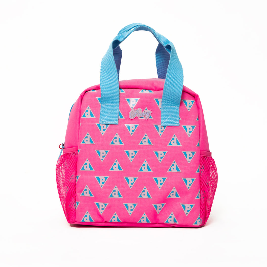 Poney Girls Pink Poney Logo Full Print Tote Lunch Bag TG003