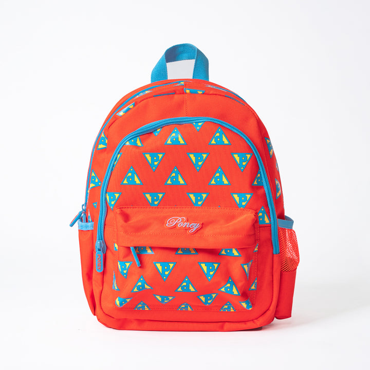 Poney Girls Orange Poney Logo Full Print 14'' Backpack Bag TG006
