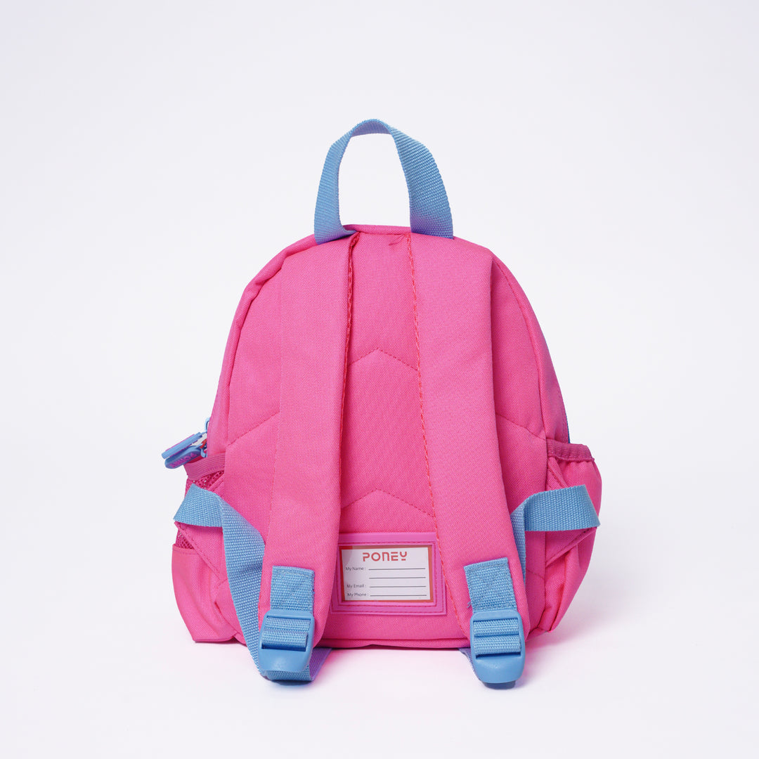 Poney Girls Pink Poney Logo Printed 10'' Backpack Bag TG009
