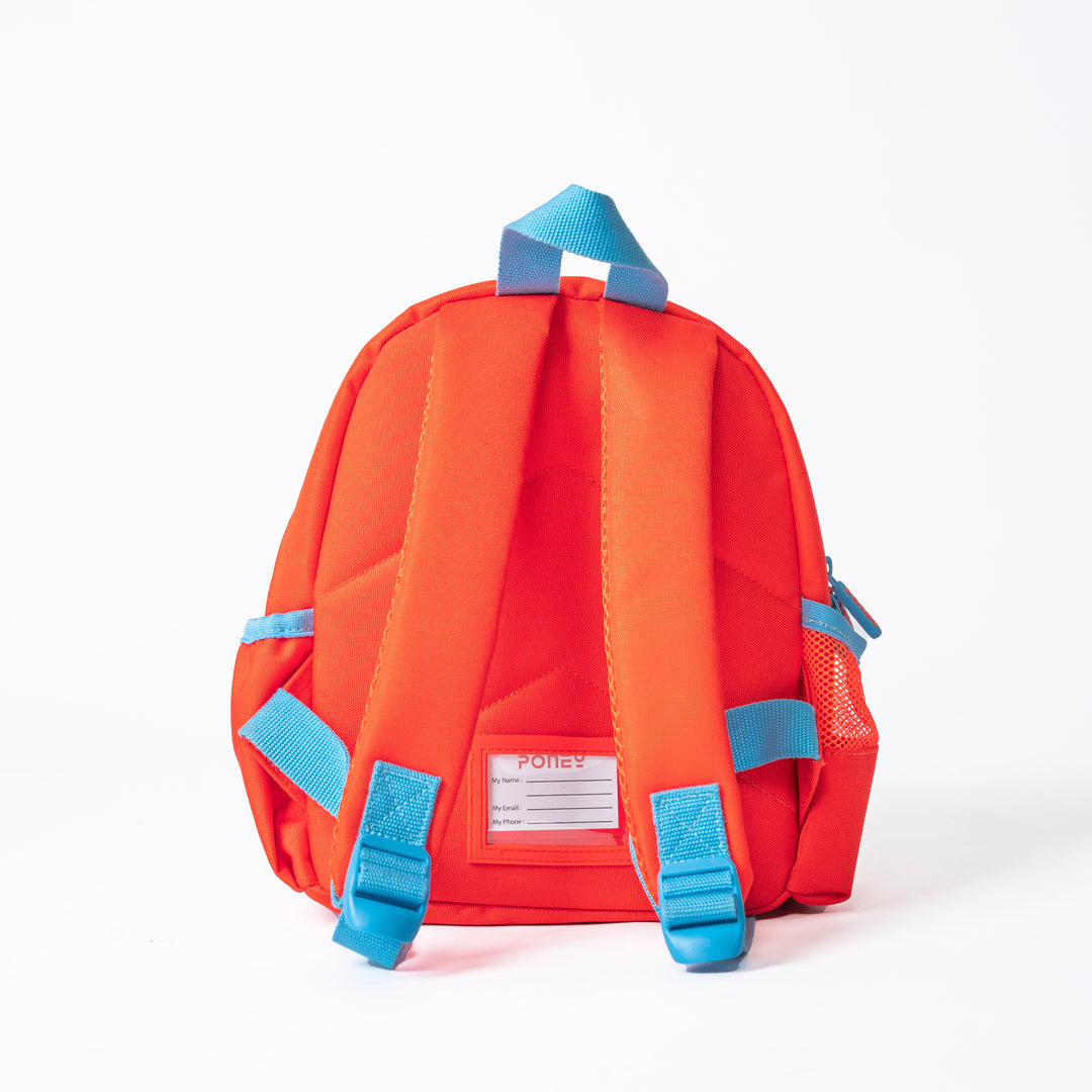 Poney Girls Orange Poney Logo Printed 10'' Backpack Bag TG013
