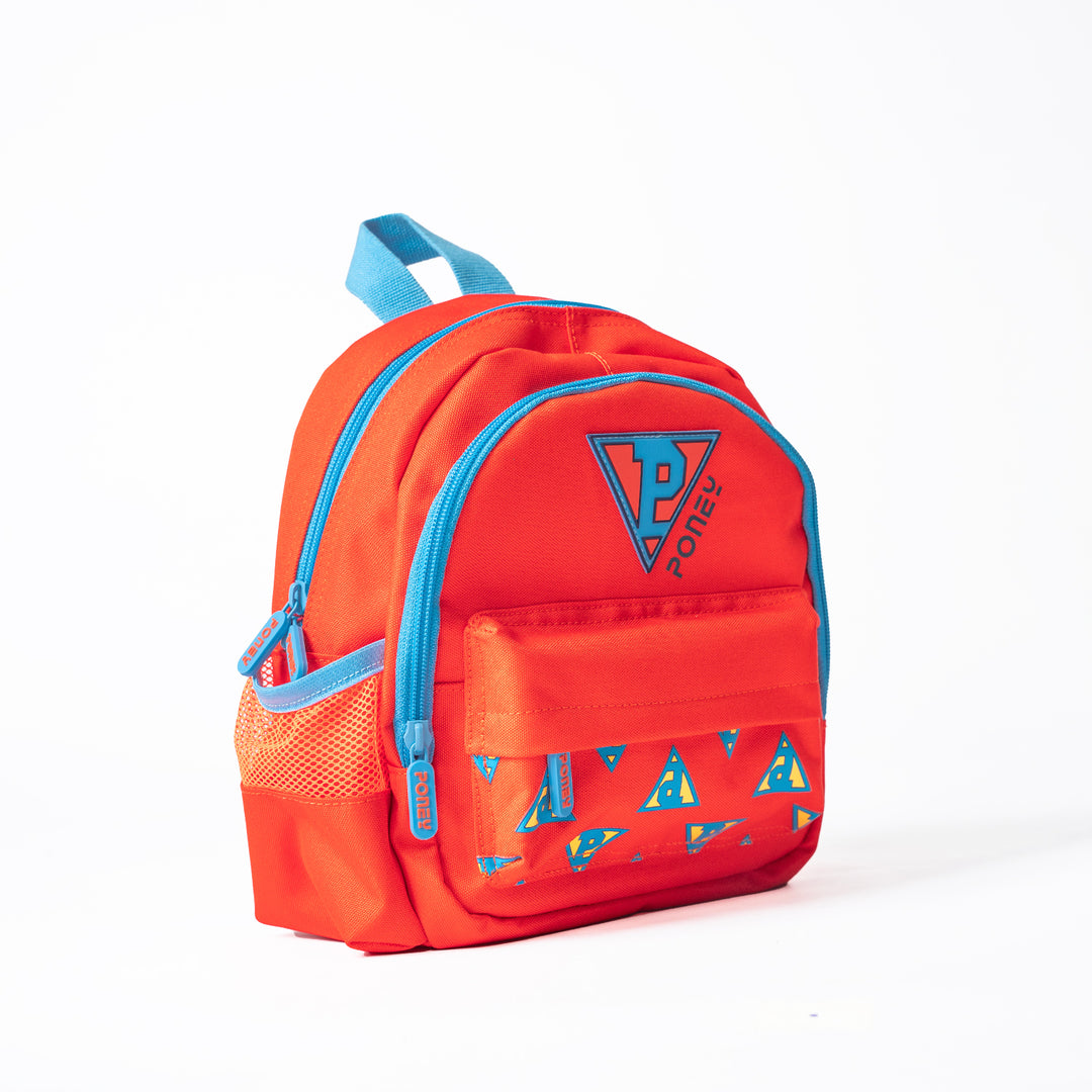 Poney Girls Orange Poney Logo Printed 10'' Backpack Bag TG013