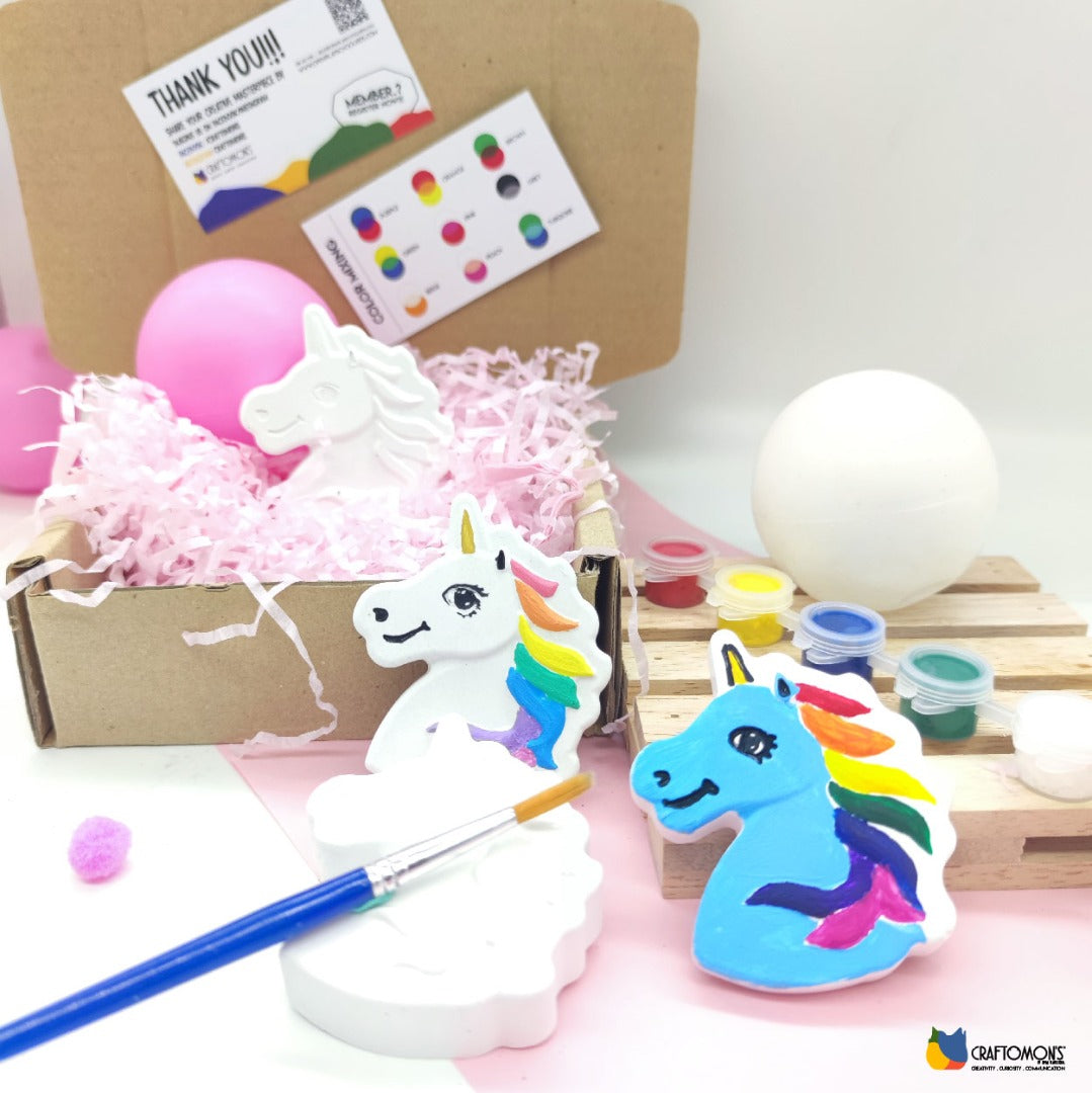 Plaster Block Unicorn Painting Kit