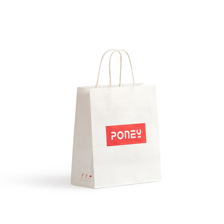 Poney Paper Bag White Small